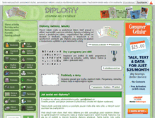 Tablet Screenshot of diplomy.artega.cz